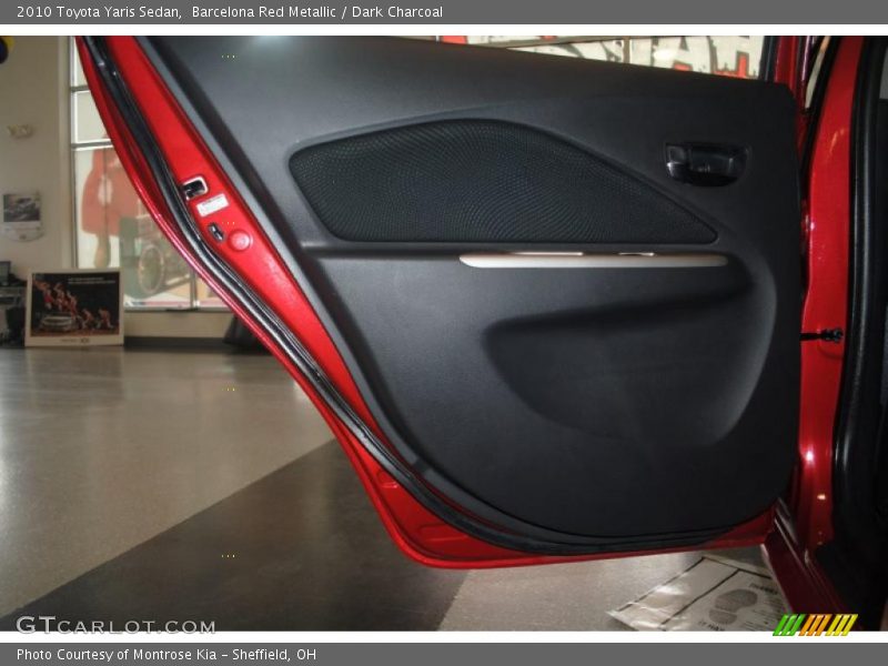 Barcelona Red Metallic / Dark Charcoal 2010 Toyota Yaris Sedan