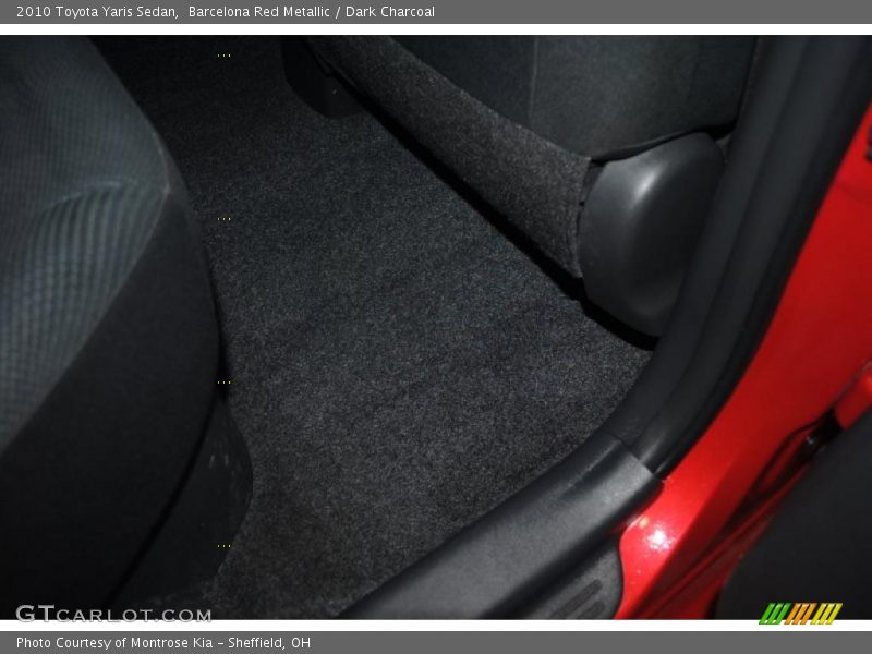 Barcelona Red Metallic / Dark Charcoal 2010 Toyota Yaris Sedan