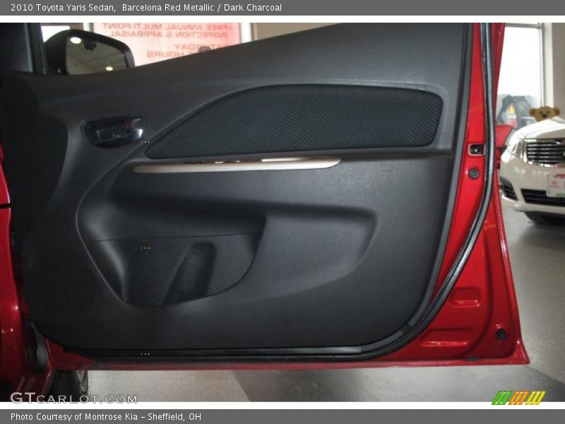 Barcelona Red Metallic / Dark Charcoal 2010 Toyota Yaris Sedan