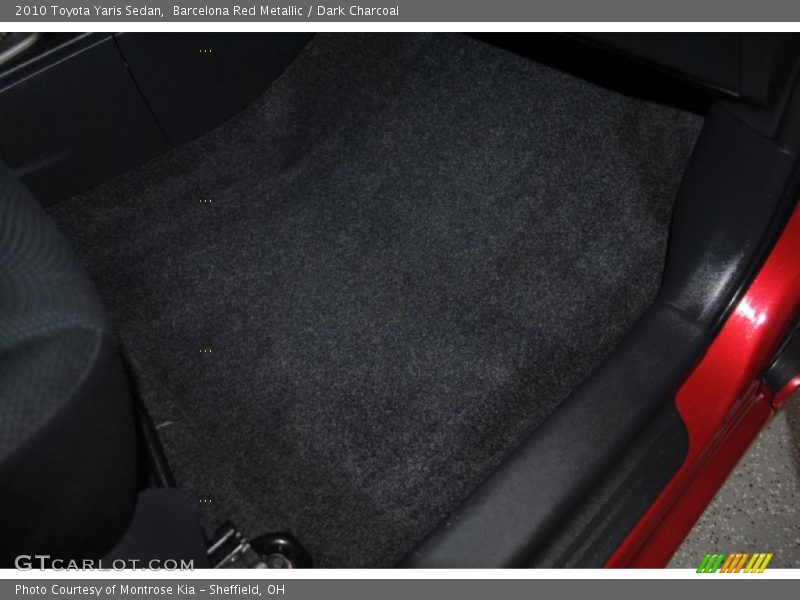 Barcelona Red Metallic / Dark Charcoal 2010 Toyota Yaris Sedan