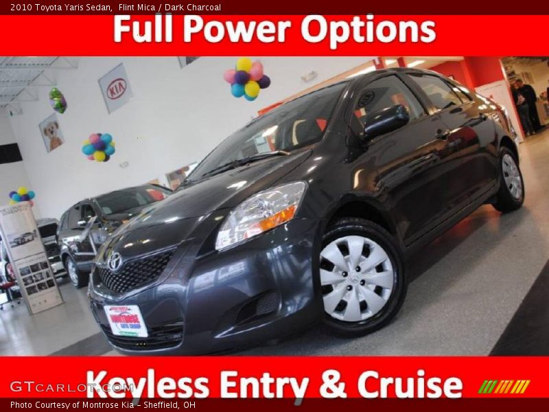 Flint Mica / Dark Charcoal 2010 Toyota Yaris Sedan