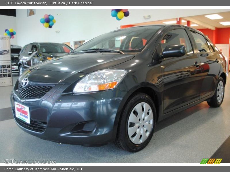 Flint Mica / Dark Charcoal 2010 Toyota Yaris Sedan