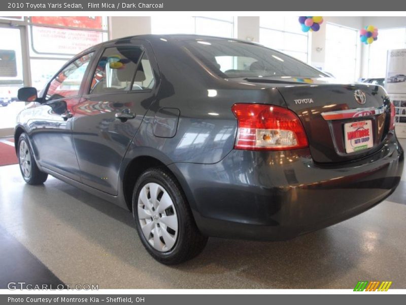 Flint Mica / Dark Charcoal 2010 Toyota Yaris Sedan