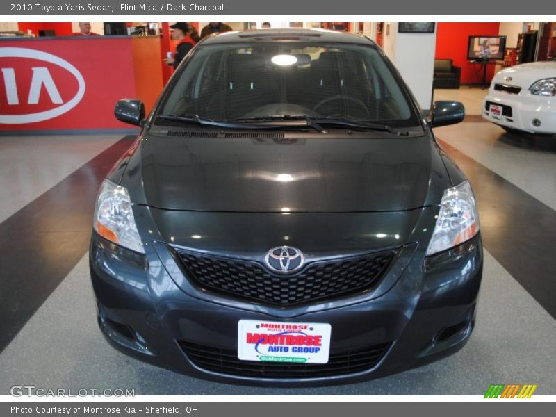 Flint Mica / Dark Charcoal 2010 Toyota Yaris Sedan