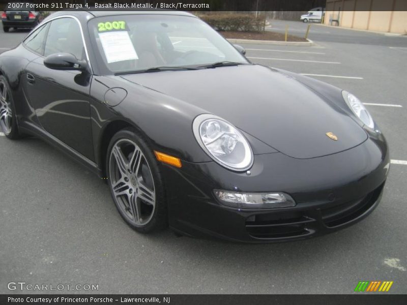 Basalt Black Metallic / Black/Terracotta 2007 Porsche 911 Targa 4