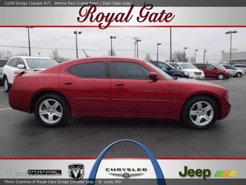 Inferno Red Crystal Pearl / Dark Slate Gray 2008 Dodge Charger R/T