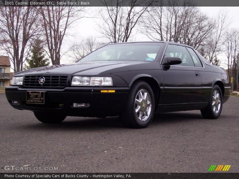 Sable Black / Black 2001 Cadillac Eldorado ETC