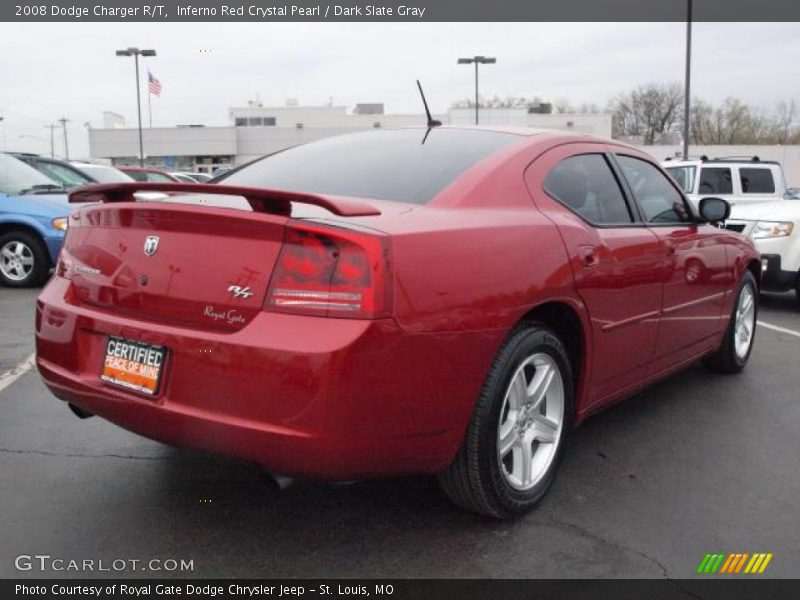 Inferno Red Crystal Pearl / Dark Slate Gray 2008 Dodge Charger R/T