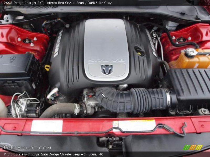 Inferno Red Crystal Pearl / Dark Slate Gray 2008 Dodge Charger R/T