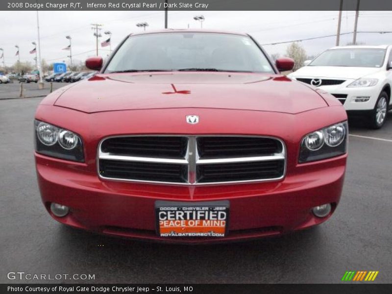 Inferno Red Crystal Pearl / Dark Slate Gray 2008 Dodge Charger R/T