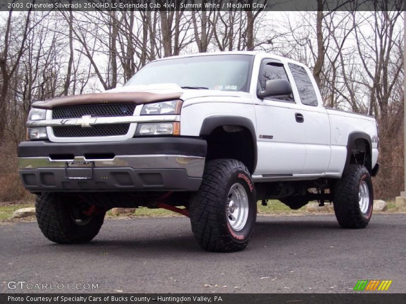 Summit White / Medium Gray 2003 Chevrolet Silverado 2500HD LS Extended Cab 4x4