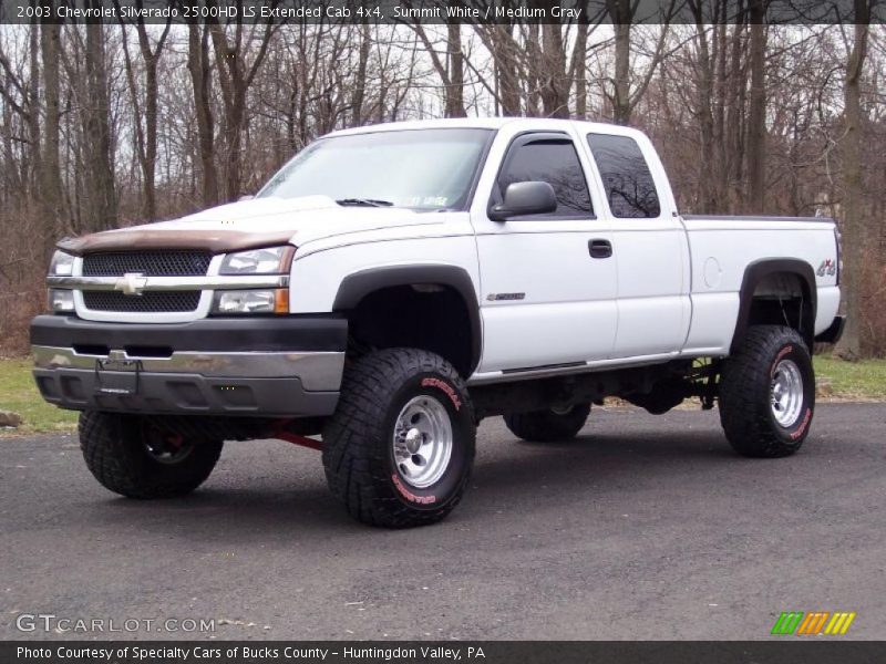 Summit White / Medium Gray 2003 Chevrolet Silverado 2500HD LS Extended Cab 4x4