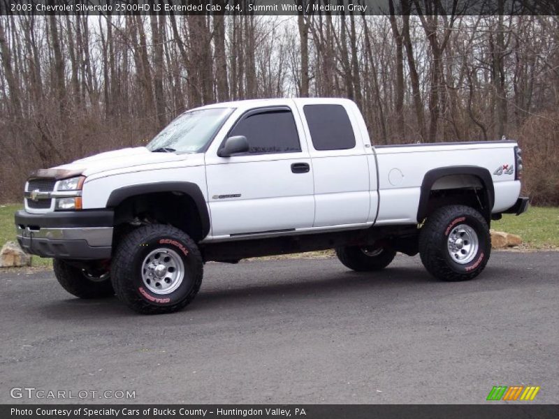 Summit White / Medium Gray 2003 Chevrolet Silverado 2500HD LS Extended Cab 4x4
