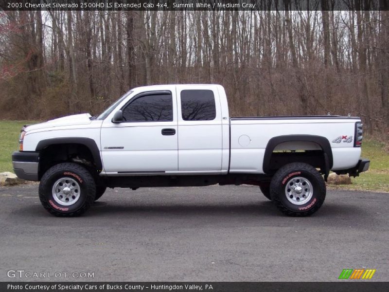 Summit White / Medium Gray 2003 Chevrolet Silverado 2500HD LS Extended Cab 4x4