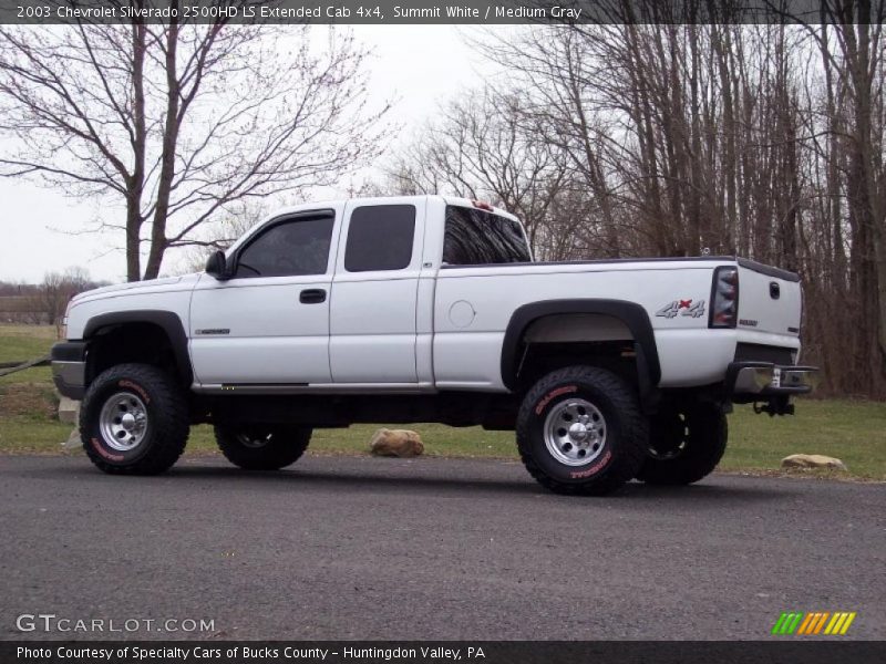 Summit White / Medium Gray 2003 Chevrolet Silverado 2500HD LS Extended Cab 4x4