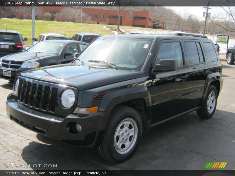 Black Clearcoat / Pastel Slate Gray 2007 Jeep Patriot Sport 4x4