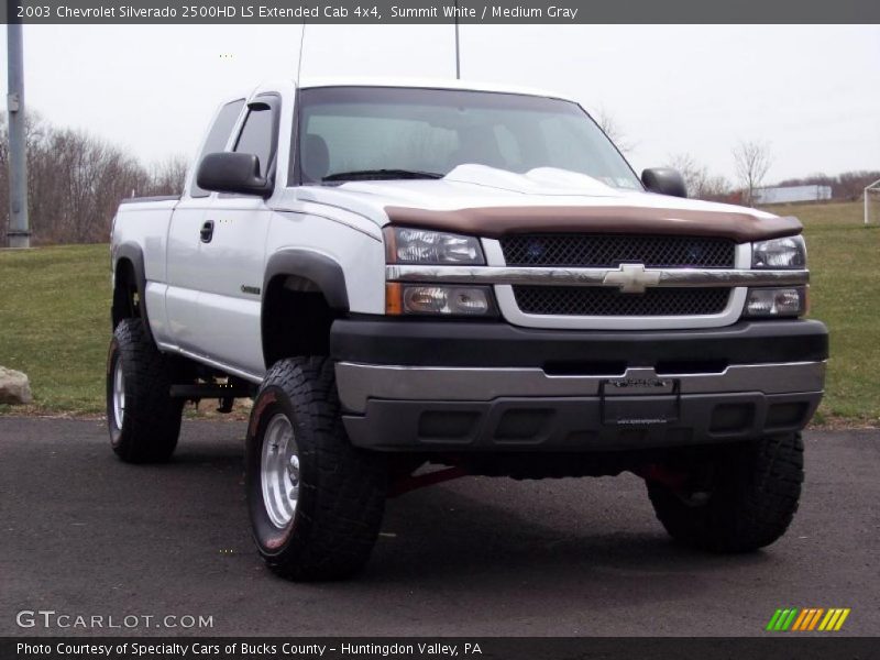 Summit White / Medium Gray 2003 Chevrolet Silverado 2500HD LS Extended Cab 4x4