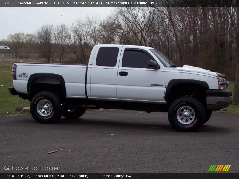 Summit White / Medium Gray 2003 Chevrolet Silverado 2500HD LS Extended Cab 4x4