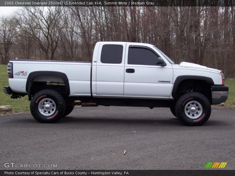 Summit White / Medium Gray 2003 Chevrolet Silverado 2500HD LS Extended Cab 4x4