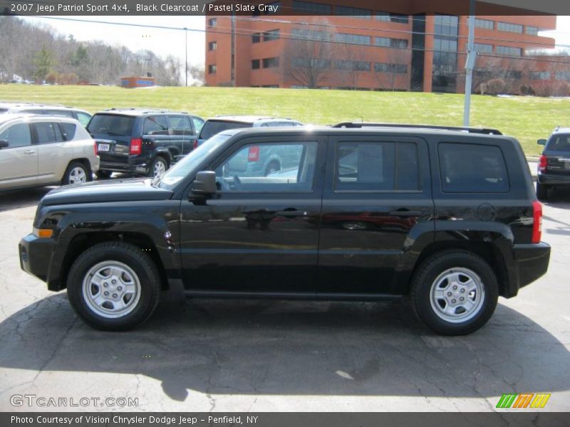 Black Clearcoat / Pastel Slate Gray 2007 Jeep Patriot Sport 4x4