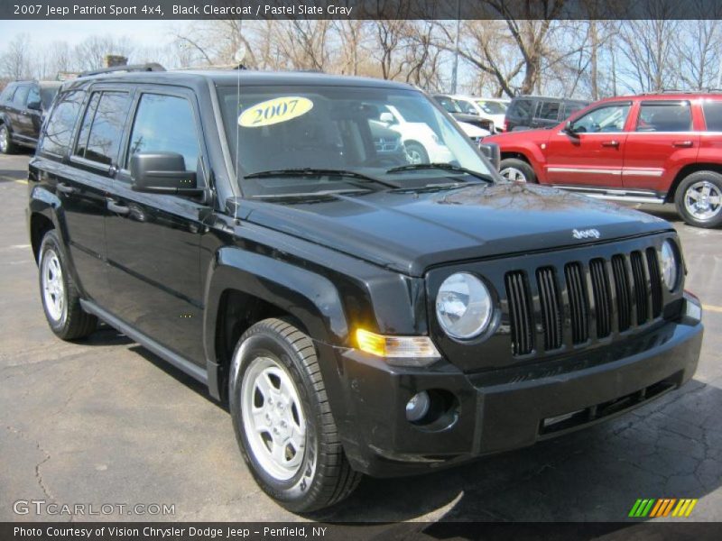 Black Clearcoat / Pastel Slate Gray 2007 Jeep Patriot Sport 4x4