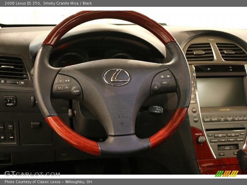 Smoky Granite Mica / Black 2008 Lexus ES 350