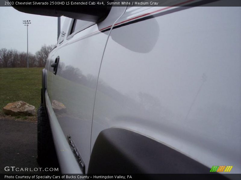 Summit White / Medium Gray 2003 Chevrolet Silverado 2500HD LS Extended Cab 4x4