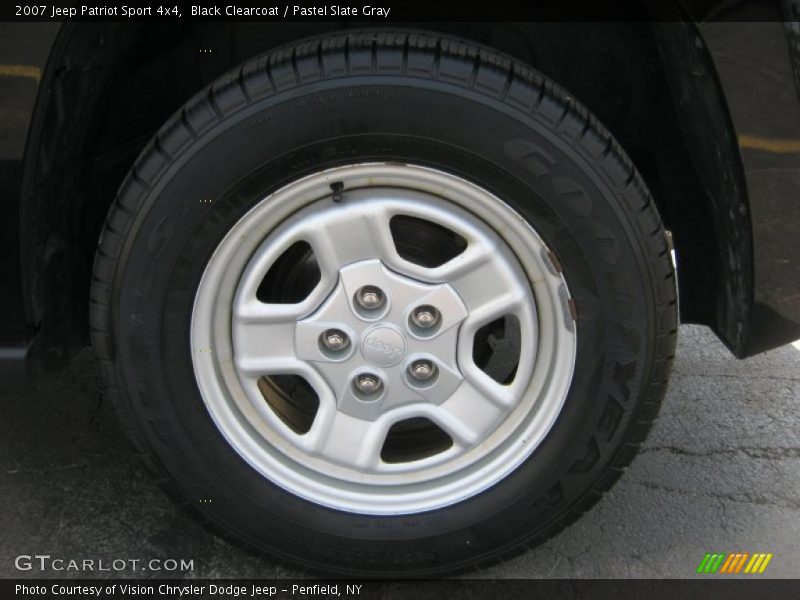 Black Clearcoat / Pastel Slate Gray 2007 Jeep Patriot Sport 4x4