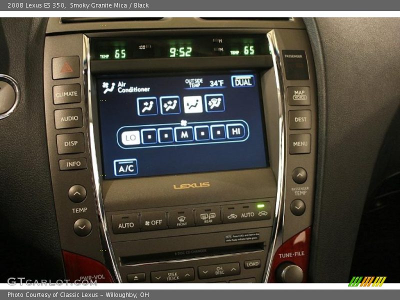 Smoky Granite Mica / Black 2008 Lexus ES 350
