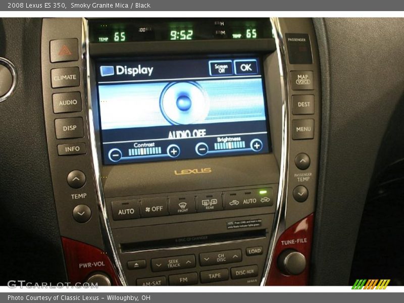 Smoky Granite Mica / Black 2008 Lexus ES 350