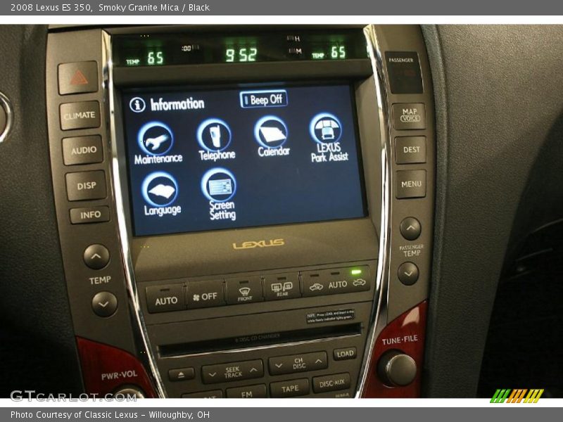 Smoky Granite Mica / Black 2008 Lexus ES 350