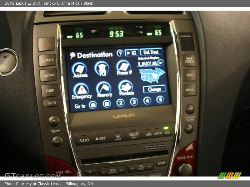 Smoky Granite Mica / Black 2008 Lexus ES 350