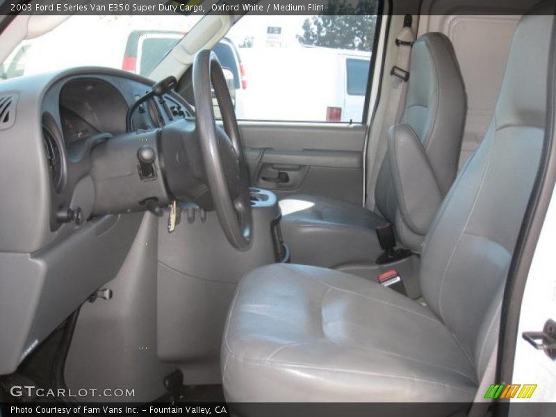  2003 E Series Van E350 Super Duty Cargo Medium Flint Interior