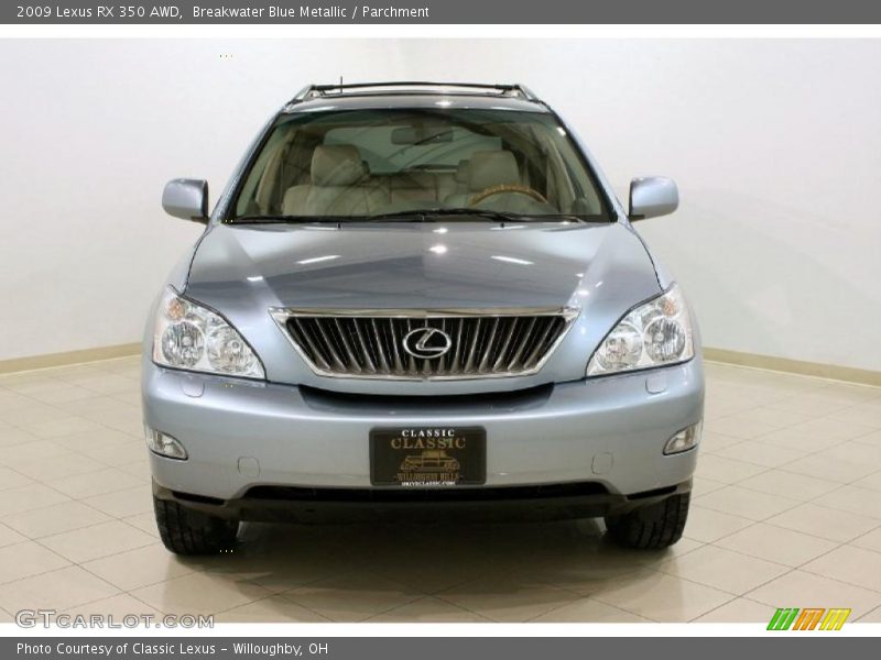Breakwater Blue Metallic / Parchment 2009 Lexus RX 350 AWD