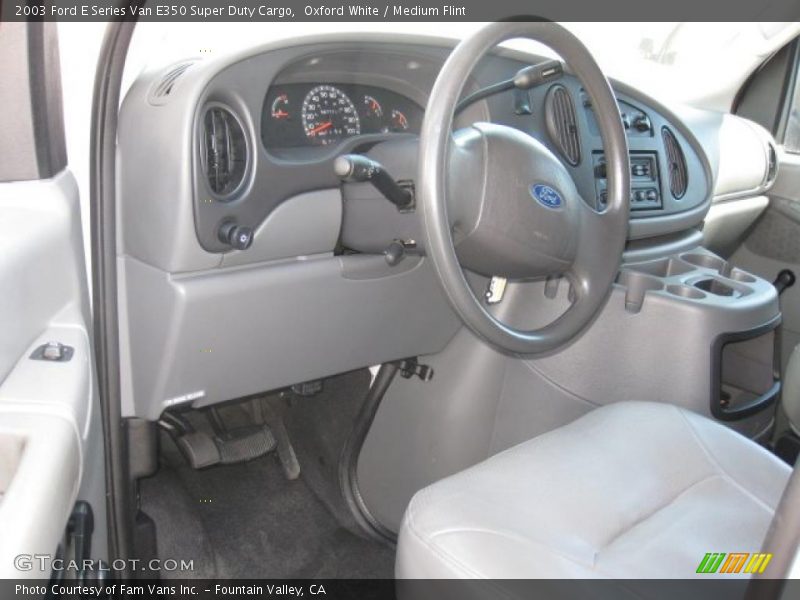 Oxford White / Medium Flint 2003 Ford E Series Van E350 Super Duty Cargo