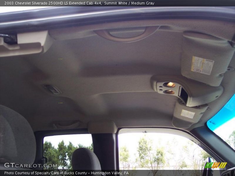 Summit White / Medium Gray 2003 Chevrolet Silverado 2500HD LS Extended Cab 4x4