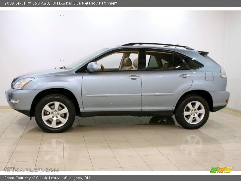 Breakwater Blue Metallic / Parchment 2009 Lexus RX 350 AWD