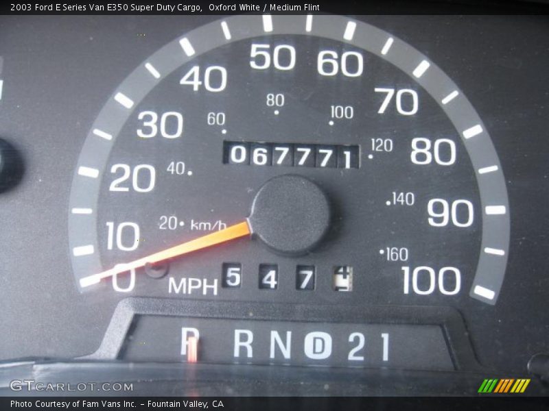 Oxford White / Medium Flint 2003 Ford E Series Van E350 Super Duty Cargo