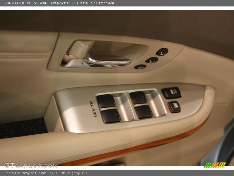 Breakwater Blue Metallic / Parchment 2009 Lexus RX 350 AWD