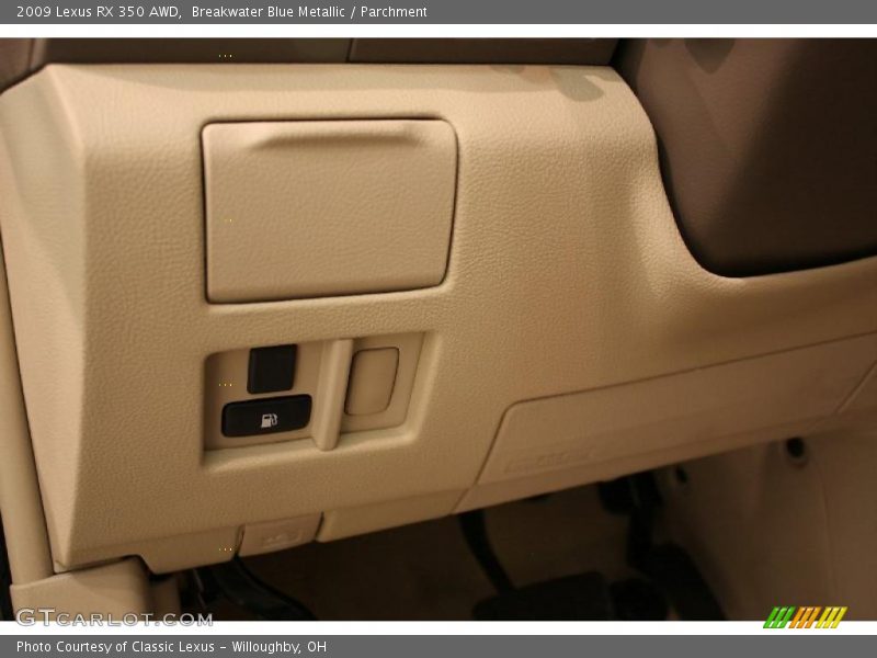 Breakwater Blue Metallic / Parchment 2009 Lexus RX 350 AWD
