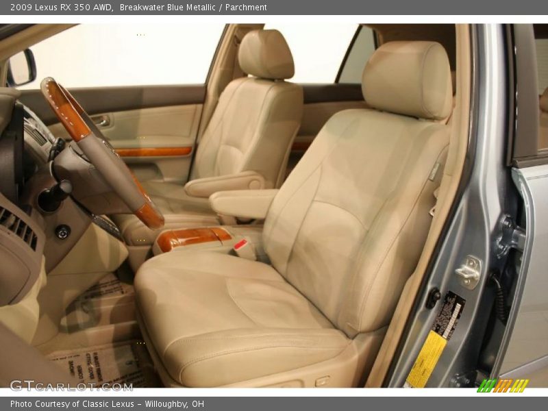 Breakwater Blue Metallic / Parchment 2009 Lexus RX 350 AWD