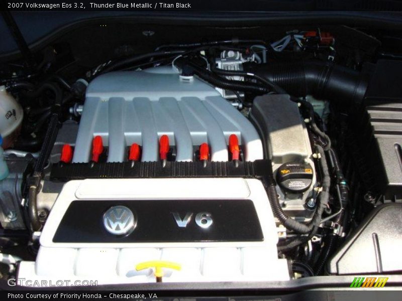 Thunder Blue Metallic / Titan Black 2007 Volkswagen Eos 3.2