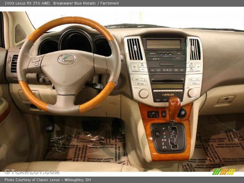 Breakwater Blue Metallic / Parchment 2009 Lexus RX 350 AWD