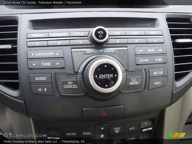 Controls of 2010 TSX Sedan