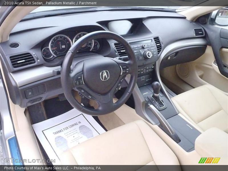 Parchment Interior - 2010 TSX Sedan 