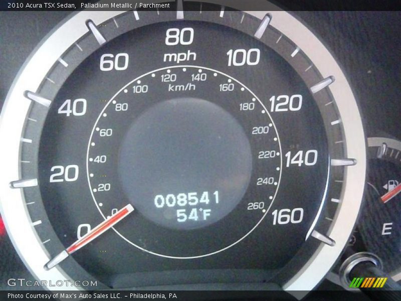 Palladium Metallic / Parchment 2010 Acura TSX Sedan