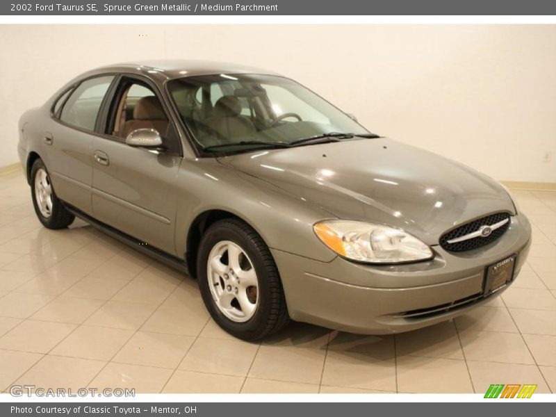 Spruce Green Metallic / Medium Parchment 2002 Ford Taurus SE