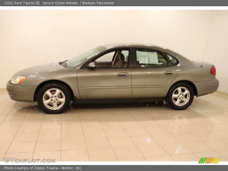 Spruce Green Metallic / Medium Parchment 2002 Ford Taurus SE