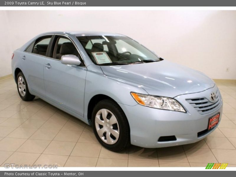 Sky Blue Pearl / Bisque 2009 Toyota Camry LE