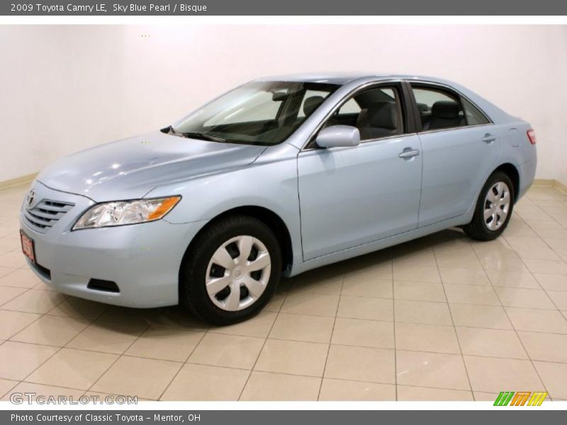 Sky Blue Pearl / Bisque 2009 Toyota Camry LE